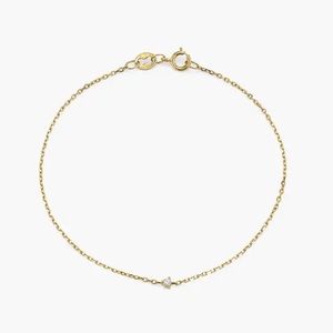 VRAI▪️14k gold Diamond Bracelet 6.5”